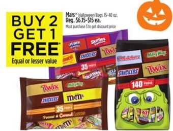 Dollar General Mars halloween bags offer