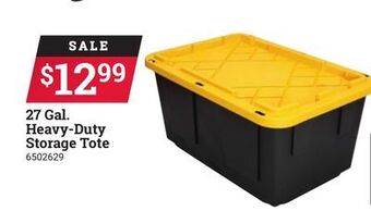 Ace Hardware 27 gal. heavy-duty storage tote offer