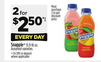 Dollar General Snapple offer