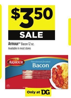 Dollar General Armour bacon offer