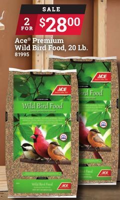Ace Hardware Ace premium wild bird food, 20 lb offer