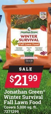 Ace Hardware Jonathan green winter survival fall lawn food offer