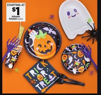 Dollar General Halloween partyware offer