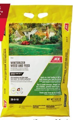 Ace Hardware Ace winterizer weed and feed offer