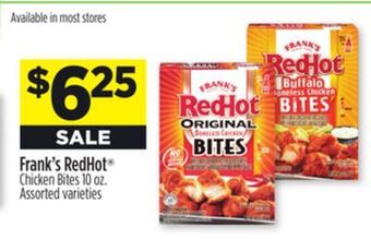 Dollar General Frank's redhot chicken bites offer