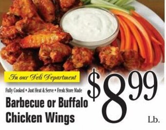 Morton Williams Barbecue or Buffalo Chicken Wings offer