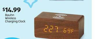 Aldi Bauhn Wireless Charging Clock offer