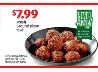 Aldi Ground Bison 16 Oz. offer