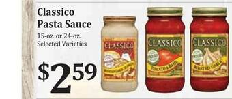 Rosauers Classico Pasta Sauce offer
