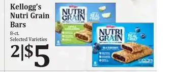 Rosauers Kellogg's Nutri Grain Bars offer