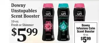 Rosauers Downy Unstopables Scent Booster Or Downy Infusions Calm Scent Booster offer