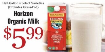 Morton Williams Horizon Organic Milk offer