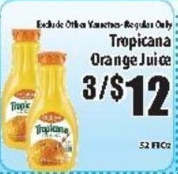 Fine Fare Tropicana Orange Juice offer