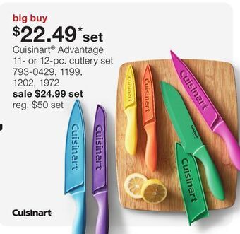 JC Penney Cuisinart advantage 11-or 12-pc. cutlery set offer