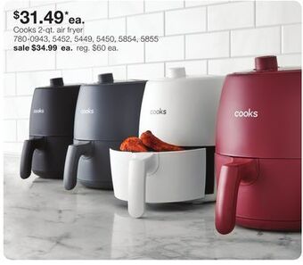 JC Penney Cooks 2-qt. air fryer offer