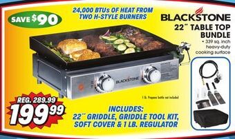 Big 5 Blackstone 22 gas tabletop 2-burner griddle bundle offer