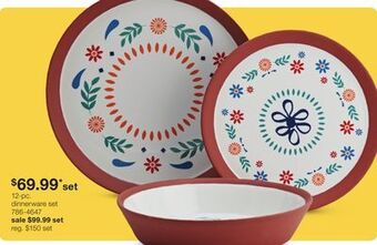 JC Penney 12-pc. dinnerware set offer