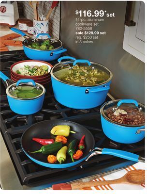 JC Penney 14-pc. aluminum cookware set offer