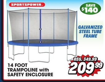 Big 5 Sportspower 14' trampoline with safety enclosure offer