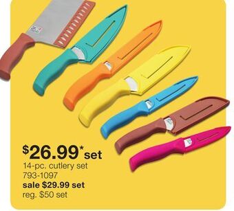 JC Penney 14-pc. cutlery set offer