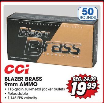 Big 5 Cci blazer brass 9mm ammunition offer