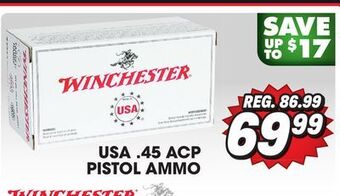 Big 5 Winchester usa .45 acp pistol ammunition - 100-round value pack offer