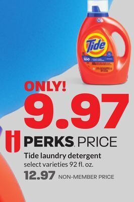 Hy-Vee Tide laundry detergent offer
