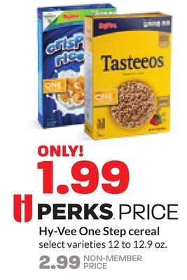 Hy-Vee Hy-vee one step cereal offer