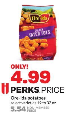Hy-Vee Ore-ida potatoes offer
