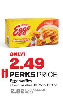 Hy-Vee Kellog's eggo waffles offer