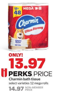 Hy-Vee Charmin bath tissue offer