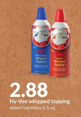Hy-Vee Hy-vee whipped topping offer
