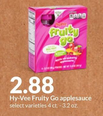 Hy-Vee Hy-vee fruity go applesauce offer