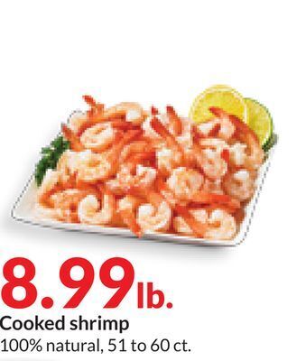 Hy-Vee Cooked shrimp offer