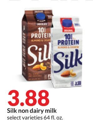 Hy-Vee Silk non dairy milk offer