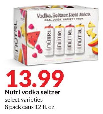 Hy-Vee Nütrl vodka seltzer offer
