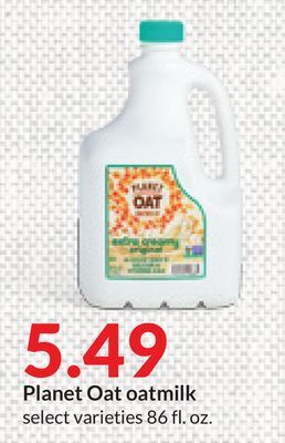 Hy-Vee Planet oat oatmilk offer