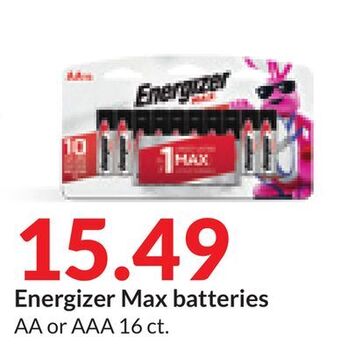 Hy-Vee Energizer max batteries offer