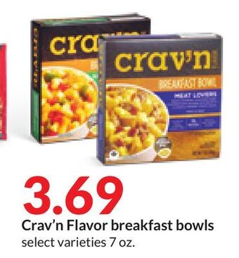 Hy-Vee Crav'n flavor breakfast bowls offer