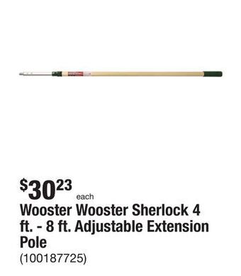 The Home Depot Wooster wooster sherlock 4 ft. - 8 ft. adjustable extension pole offer