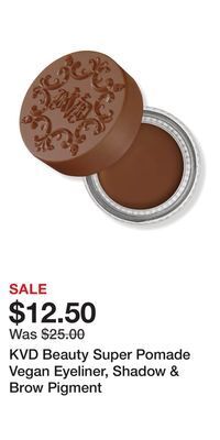 Ulta Beauty Kvd beauty super pomade vegan eyeliner, shadow & brow pigment offer