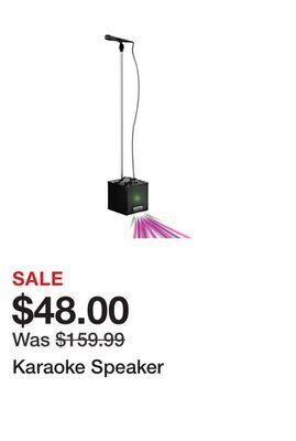 Belk Karaoke speaker offer