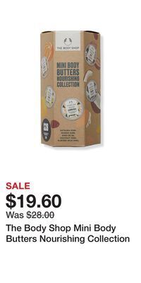 Ulta Beauty The body shop mini body butters nourishing collection offer