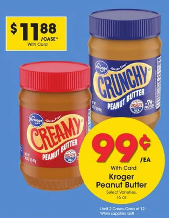 Smith's Kroger Peanut Butter offer