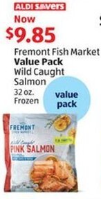 Aldi Fremont Fish Market Wild Caught Salmon offer