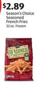 Aldi Season's Choice Seasoned French Fries 32 oz. Frozen offer
