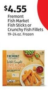 Aldi Fremont Fish Market Fish Sticks or Crunchy Fish Fillets offer