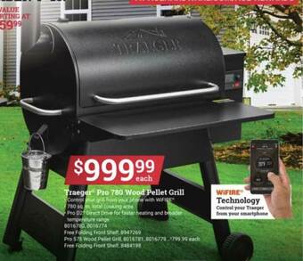 Ace Hardware Traeger® Pro 780 Wood Pellet Grill offer