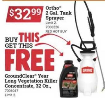 Ace Hardware GroundClear® Year Long Vegetation Killer Concentrate 32 Oz. offer