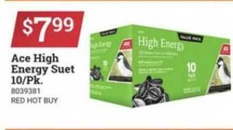 Ace Hardware Ace High Energy Suet 10-Pk offer